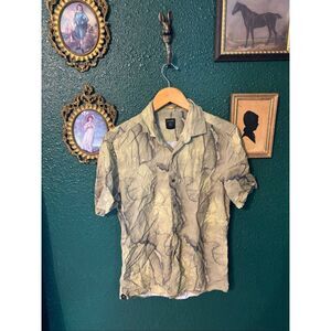 Rare Rabbit Mens Leo Short Sleeve Button Down Sz Medium